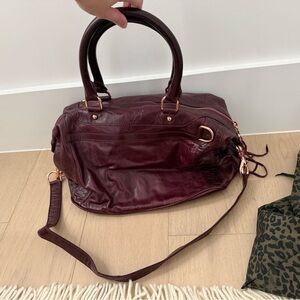 Rebecca Minkoff Purse Plum with Rosegold and Dustbag